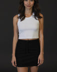 Generation Earth - Logo Organic Rib Crop (Women)