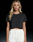 Hidden Fury - Stealth Faded Crop Tee (Women)
