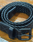 Hidden Fury - Braided Leather Belt