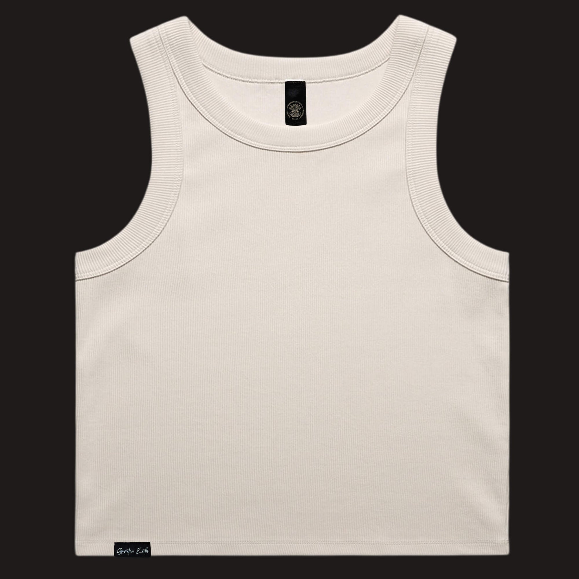 Generation Earth - Logo Organic Rib Crop (Women)