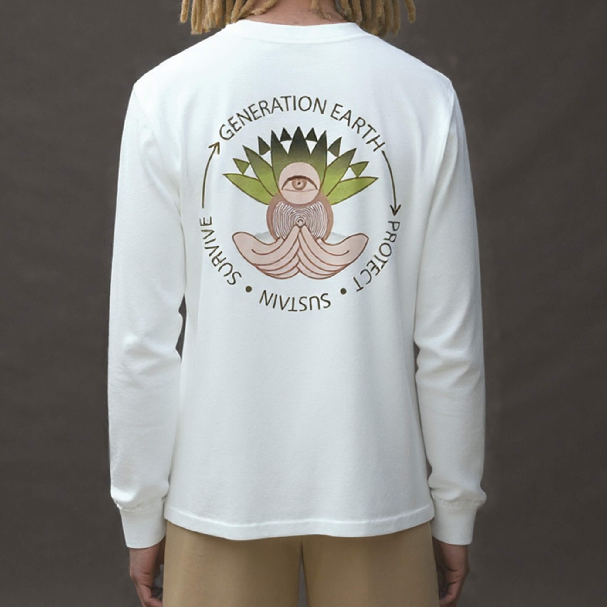 Generation Earth - All Seeing Eye Organic L/S Tee (Men)
