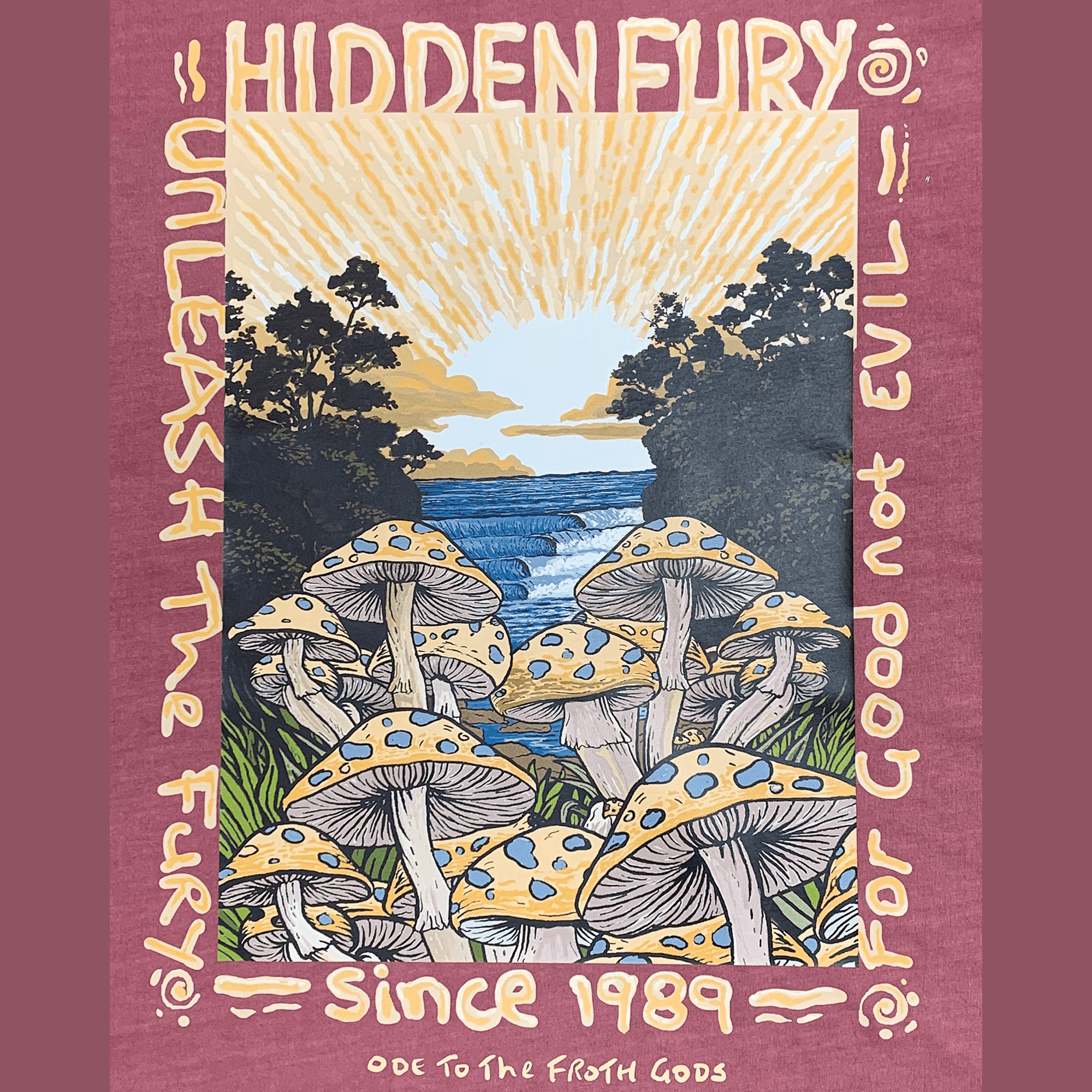 Hidden Fury - Ode To The Froth Gods Faded Tee (Men)